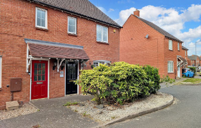 Aerial view of an auctioned house in Hinckley
